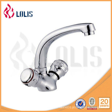 Duplo punho 40mm cartucho cerâmico cromado acabamento em latão corpo de boa qualidade Faucet de moda para lavatório